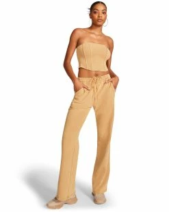 STEVEMADDEN BROOKS PANT TAN Women's Clothing