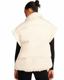 STEVEMADDEN Women's Clothing LEIA VEST BEIGE