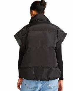 STEVEMADDEN LEIA VEST BLACK Women's Clothing