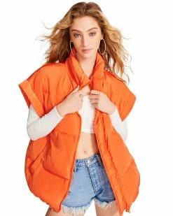 STEVEMADDEN LEIA VEST ORANGE