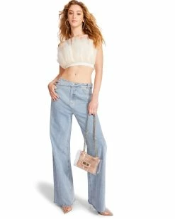 STEVEMADDEN ELAINE TOP WHITE Women's Clothing