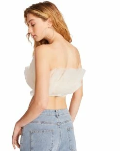 STEVEMADDEN ELAINE TOP WHITE Women's Clothing