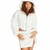 STEVEMADDEN CORSET PUFFER JACKET WHITE Women's Clothing
