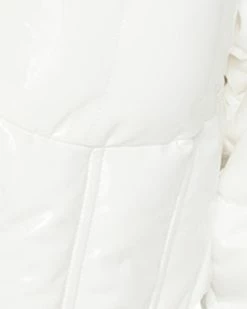 STEVEMADDEN CORSET PUFFER JACKET WHITE Women's Clothing