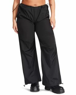 STEVEMADDEN Women's Clothing PIA PARACHUTE PANT BLACK