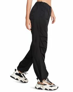 STEVEMADDEN Women's Clothing PIA PARACHUTE PANT BLACK