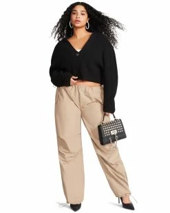 STEVEMADDEN PIA PARACHUTE PANT KHAKI Women's Clothing