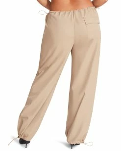 STEVEMADDEN PIA PARACHUTE PANT KHAKI Women's Clothing