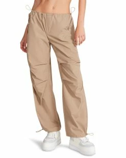STEVEMADDEN PIA PARACHUTE PANT KHAKI Women's Clothing