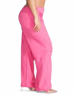 STEVEMADDEN PIA PARACHUTE PANT PINK Women's Clothing
