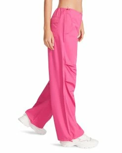 STEVEMADDEN PIA PARACHUTE PANT PINK Women's Clothing
