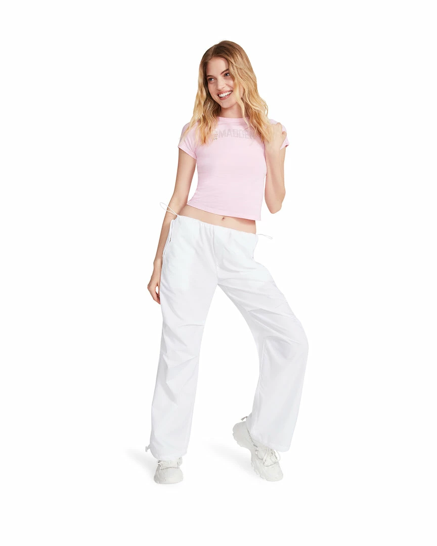 STEVEMADDEN PIA PARACHUTE PANT WHITE