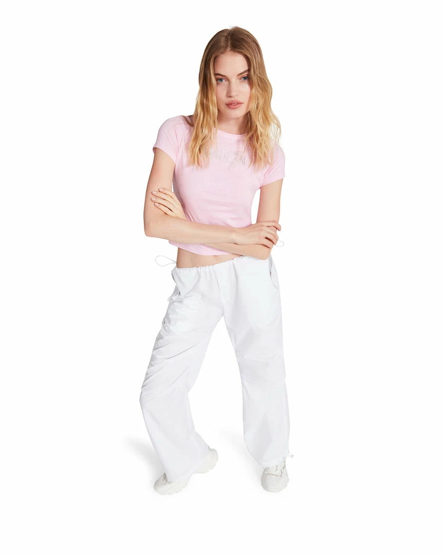STEVEMADDEN PIA PARACHUTE PANT WHITE