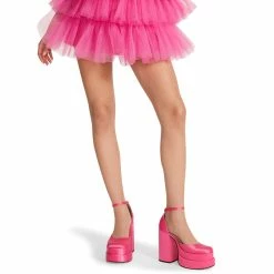 SteveMadden CHARLIZE PINK SATIN Women's Shoes