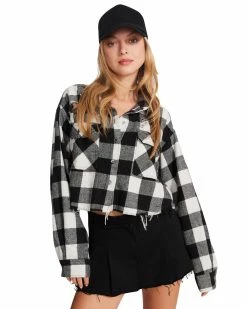 STEVEMADDEN Women's Clothing SAMMI TOP BLACK