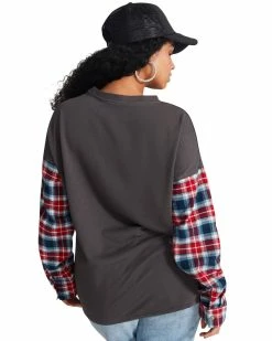 STEVEMADDEN Women's Clothing JAMI TOP BLACK