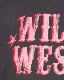 STEVEMADDEN Women's Clothing WESTIE TOP BLACK