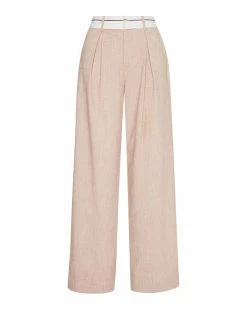 STEVEMADDEN IZZIE TROUSER LIGHT TAUPE Women's Clothing