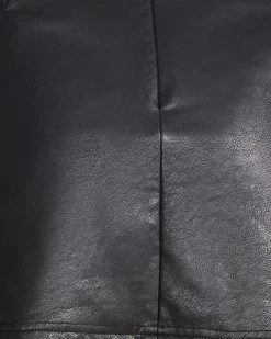 STEVEMADDEN CAM FAUX LEATHER SKORT BLACK Women's Clothing