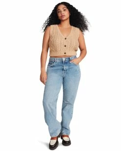 STEVEMADDEN CORY SWEATER VEST BEIGE