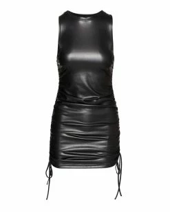 Recurate ROCHESTER FAUX LEATHER MINI BLACK - SM REBOOTED Women's Clothing