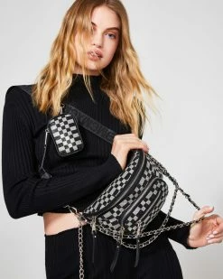 SteveMadden BMAXIMAR BLACK/SILVER Handbags