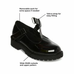STEVEMADDEN Kids' ASUZEY BLACK PATENT