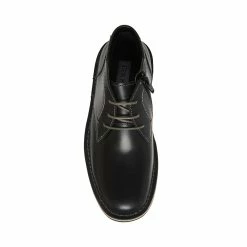 STEVEMADDEN BHARKEEN BLACK LEATHER