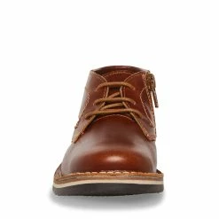 STEVEMADDEN BHARKEEN COGNAC LEATHER Kids'