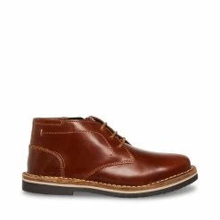 STEVEMADDEN BHARKEEN COGNAC LEATHER Kids'
