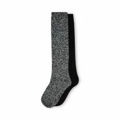 STEVEMADDEN MARLED KNEE SOCK BLACK MULTI