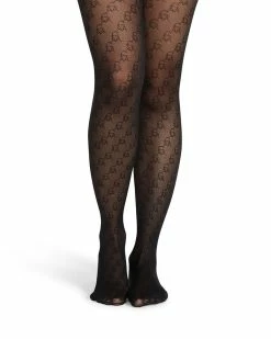 STEVEMADDEN SM LOGO TIGHTS BLACK