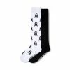 STEVEMADDEN Accessories STACKED LOGO SOCKS WHITE MULTI