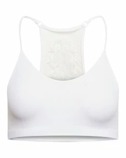 SteveMadden THE ELLA MESH BRALETTE WHITE