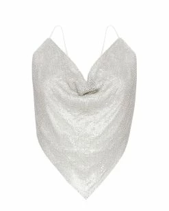 SteveMadden BARELY THERE RHINESTONE HALTER SILVER