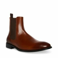 SteveMadden Men's ADAMO BROWN LEATHER