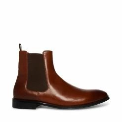 SteveMadden Men's ADAMO BROWN LEATHER