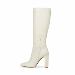 STEVEMADDEN ALLY WHITE LEATHER
