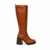 STEVEMADDEN Women's Shoes ANDIEE COGNAC LEATHER