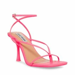 STEVEMADDEN Women's Shoes ANNIE PINK NEON