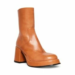 STEVEMADDEN Women's Shoes BERNADETTE TAN LEATHER
