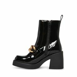 STEVEMADDEN BLOOMS BLACK PATENT Women's Shoes