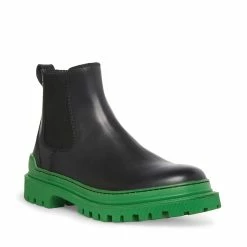 SteveMadden Men's BODEE BLACK/GREEN