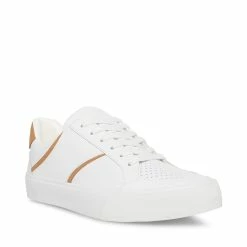 STEVEMADDEN BRYANT WHITE/CAMEL Women's Shoes