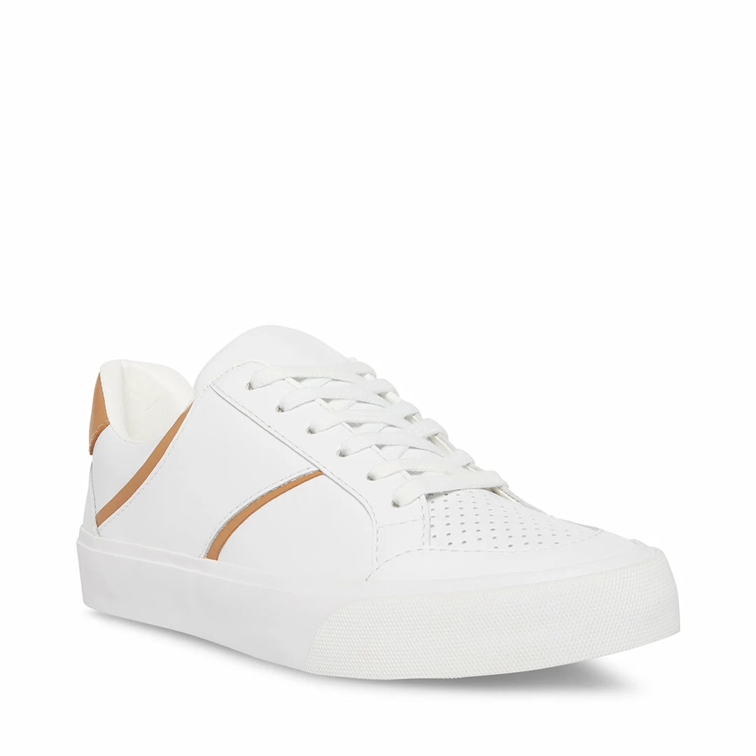 STEVEMADDEN BRYANT WHITE/CAMEL Women's Shoes