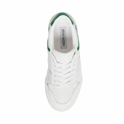 STEVEMADDEN Women's Shoes BRYANT WHITE/GREEN
