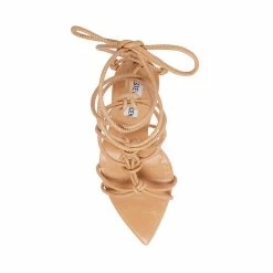 STEVEMADDEN Women's Shoes BUFFY NATURAL LEATHER