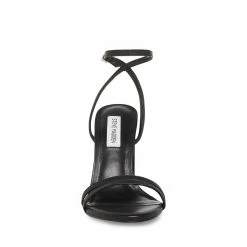 STEVEMADDEN Women's Shoes CANDID BLACK LEATHER