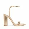 STEVEMADDEN Women's Shoes CANDID GOLD LEATHER