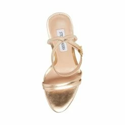 STEVEMADDEN Women's Shoes CANDID GOLD LEATHER